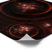 スターライト抽象芸術アート ポスター (角)