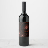 スターライト抽象芸術アート ワインラベル (正面)