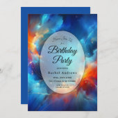 スターライト融合の火と氷の誕生日パーティー 招待状 (正面/裏面)