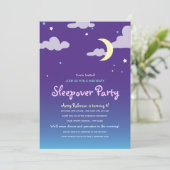 スターライト誕生日スリープバーパーティの招待状 招待状 (スタンド正面)