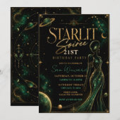 スターライト・ソワレ 21歳の誕生日パーティー 招待状 (正面/裏面)