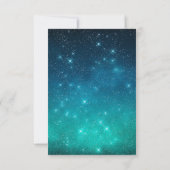 スターライト ナイト フォレスト ツリー ウェディング RSVP (裏面)