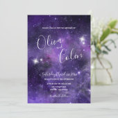 スターライト、パープル、ホワイト結婚ズ 招待状 (スタンド正面)