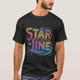 スターラインデザインメンズTシャツ Tシャツ