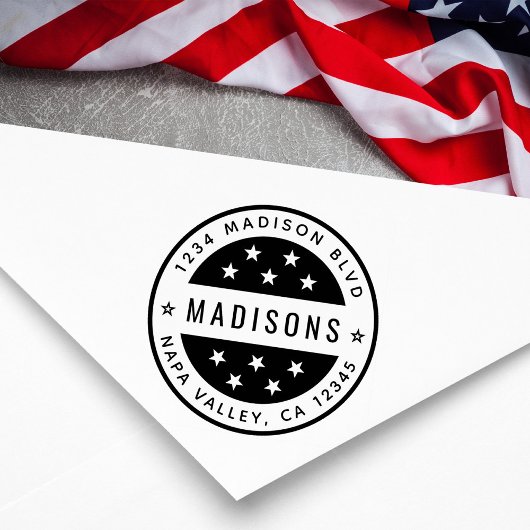 スターラウンド差出人住所 セルフインキングスタンプ