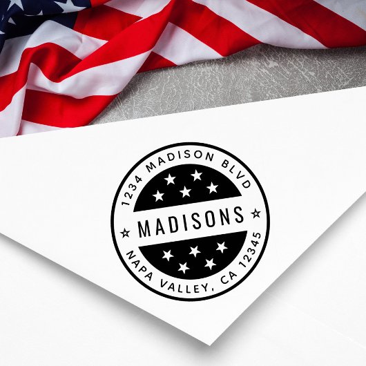 スターラウンド差出人住所 セルフインキングスタンプ