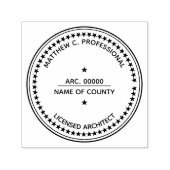 スターラウンドDIYを使用したライセンスアーキテクトLLCスタンプ セルフインキングスタンプ (デザイン)