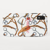 スターラップ馬プリント型電話ケース Case-Mate iPhoneケース (裏面(横))