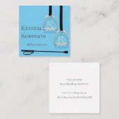 スターラッモノグラムのプアイロンズブルーエクエストリアンスクエアS スクエア名刺 (正面/裏面)