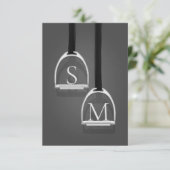 スターラッモノグラムのプアイロンミディアムグレー騎馬団 サンキューカード (スタンド正面)