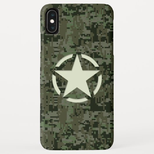 スターラベルデカールデジタルカモフラージュスタイル Case-Mate iPhoneケース (裏面)