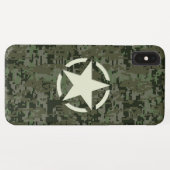 スターラベルデカールデジタルカモフラージュスタイル Case-Mate iPhoneケース (裏面(横))