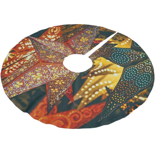 スターランタン ブラッシュドポリエステルツリースカート (アングル)