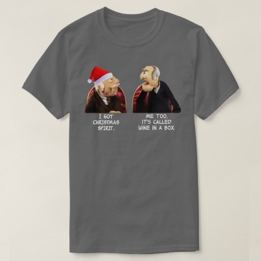 スターラーとウォルドーフのクリスマス・スピリット Tシャツ (デザイン正面)