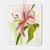 スターリエレガントリー花の写真 セラミックオーナメント (左)