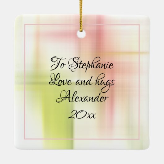 スターリエレガントリー花の写真 セラミックオーナメント (裏面)