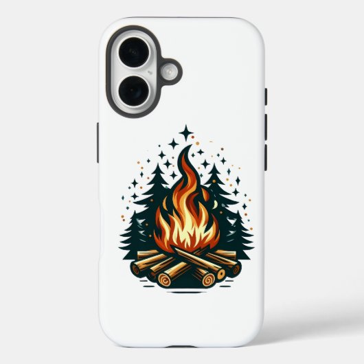 「スターリモダンー・ナイトのキャンプファイア・アート Case-Mate iPhoneケース (裏面)