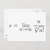 スターリングの方程式によるオイラーの定数 ポストカード (正面/裏面)