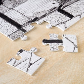 スターリングキャッスルスコットペンインクスケッチ ジグソーパズル (側面)