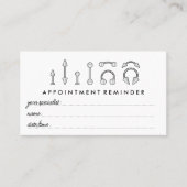 スターリングシルバージュエリーアポイントメント体ピアシング 名刺 (正面)