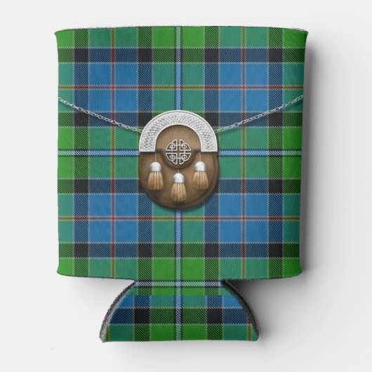 スターリングタータンチェックおよびスポーラン 缶クーラー (正面)