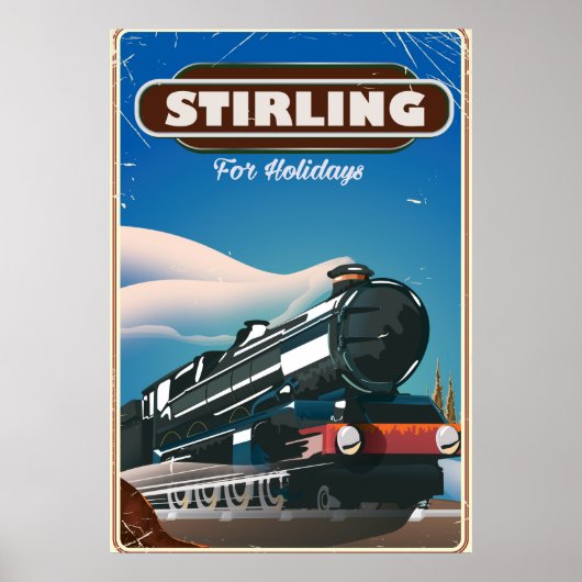 スターリングヴィンテージ列車のポスター。 ポスター (正面)