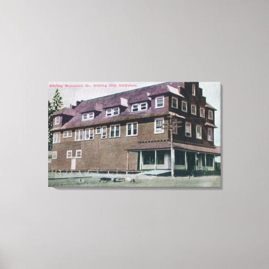 スターリング商社の外観 キャンバスプリント (正面)