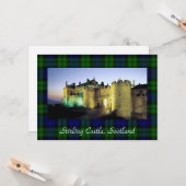 スターリング城照光タータンチェック縁どあいさつつ カード (正面/裏面インサイチュ)