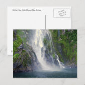 スターリング秋、ミルフォードサウンド、NZポストカード ポストカード (正面/裏面)