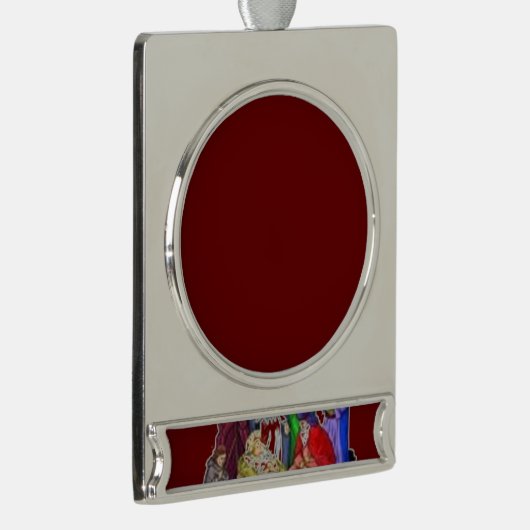 スターリング銀カスタムオーナメント保存酒 シルバープレートバナーオーナメント (右)