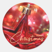 スターリング オーナメント クリスマス ラウンドシール (正面)