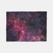 スターリーな星々 宇宙 銀河惑星柄 フリースブランケット (正面(横))