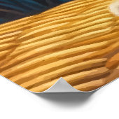 スターリーアメリカンボブテールキャットポートレート ポスター (角)