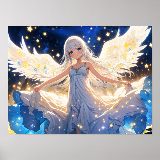 スターリーアンゲリックグレイスエテリアール美しい ポスター (正面)