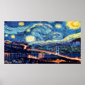 スターリーイスタンブールポスタープリント ポスター