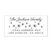 スターリーウィンタースノーフレークホリデー ラバースタンプ (インプリント)