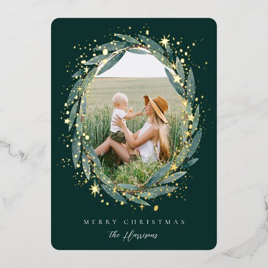 スターリーウィンターローレル |写真 箔シーズンカード (正面)