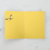 スターリーウパーソナライズされたクロウ秋カード カード (内部)