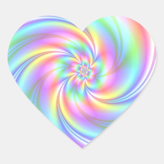 スターリーガールピンクトウリルハートシール ハートシール (正面)