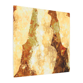 スターリークリスタルライトブラウン金ゴールドスターライトアート メタルプリント