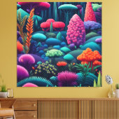 スターリーコズミックブロッサムオデッセイ キャンバスプリント (インサイチュ (リビング))