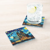 スターリーサグラダファミリアバルセロナ ガラスコースター (アングル)