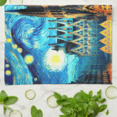 スターリーサグラダファミリアバルセロナ キッチンタオル (折り畳み)