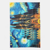 スターリーサグラダファミリアバルセロナ キッチンタオル (縦)