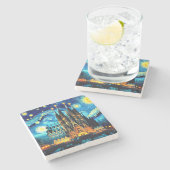 スターリーサグラダファミリアバルセロナ ストーンコースター (横)