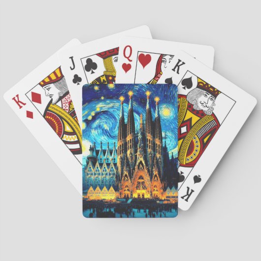 スターリーサグラダファミリアバルセロナ トランプ (裏面)