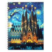 スターリーサグラダファミリアバルセロナ ノートブック (正面)