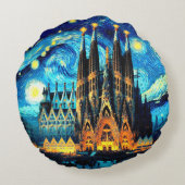 スターリーサグラダファミリアバルセロナ ラウンドクッション (裏面)