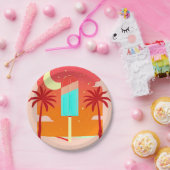 スターリーサマーパームアイスオアシス ペーパープレート (パーティー)