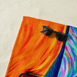 スターリーサンセットビーチタオルバイフロリダガール ビーチタオル